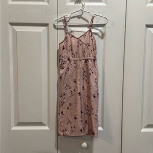 Pink Floral Spaghetti Strap Romper
